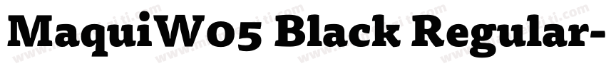 MaquiW05 Black Regular字体转换
